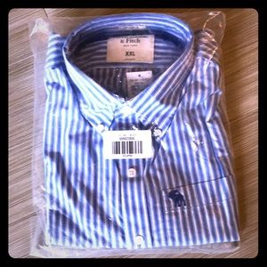 Abercrombie & Fitch “muscle” button down 💙